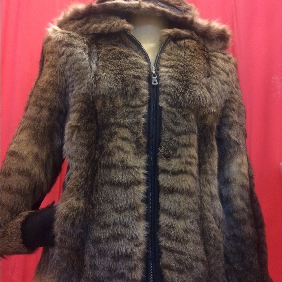 ADAMO Jackets & Coats Wild Cat Fur Jacket Poshmark